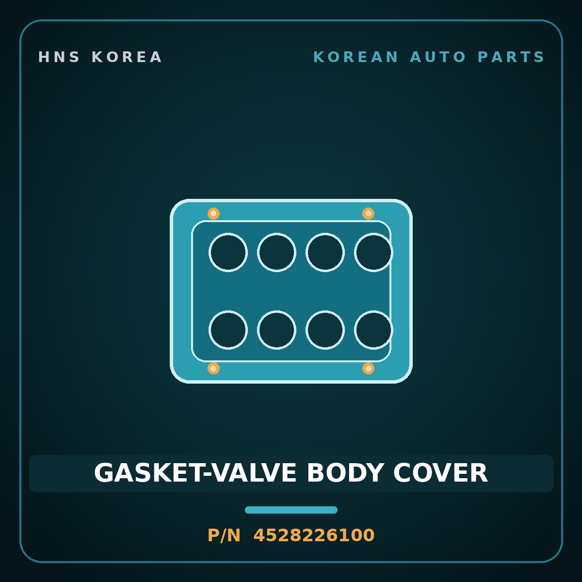 Genuine Mobis GASKET-VALVE BODY COVER 4528226100 for Accent 2008 HNS Parts Korea