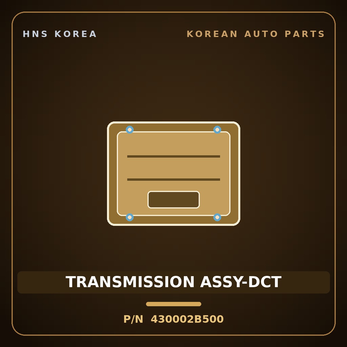 Genuine Mobis TRANSMISSION ASSY-DCT 430002B500 for Niro 2021 HNS Parts Korea