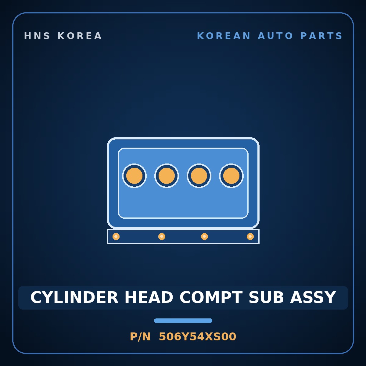 Genuine Mobis CYLINDER HEAD COMPT SUB ASSY 506Y54XS00 for Bongo 2004 HNS Parts Korea