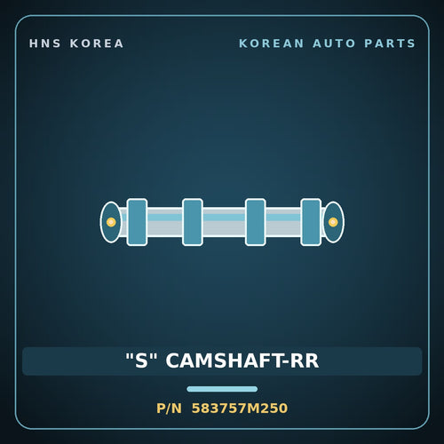 Genuine Mobis "S" CAMSHAFT-RR 583757M250 for Trago 2006 HNS Parts Korea