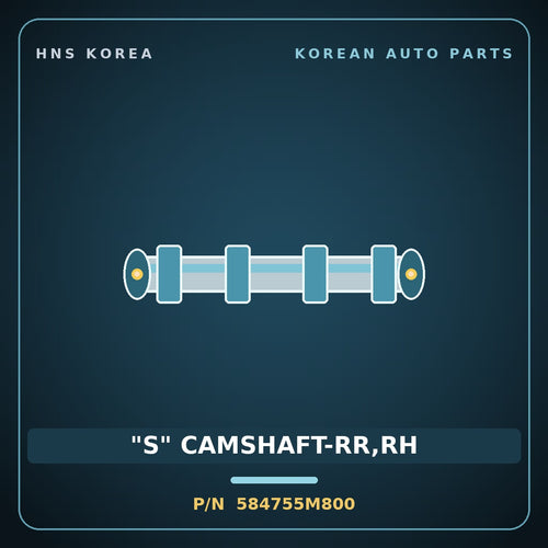 Genuine Mobis "S" CAMSHAFT-RR,RH 584755M800 for Mighty 2015 HNS Parts Korea