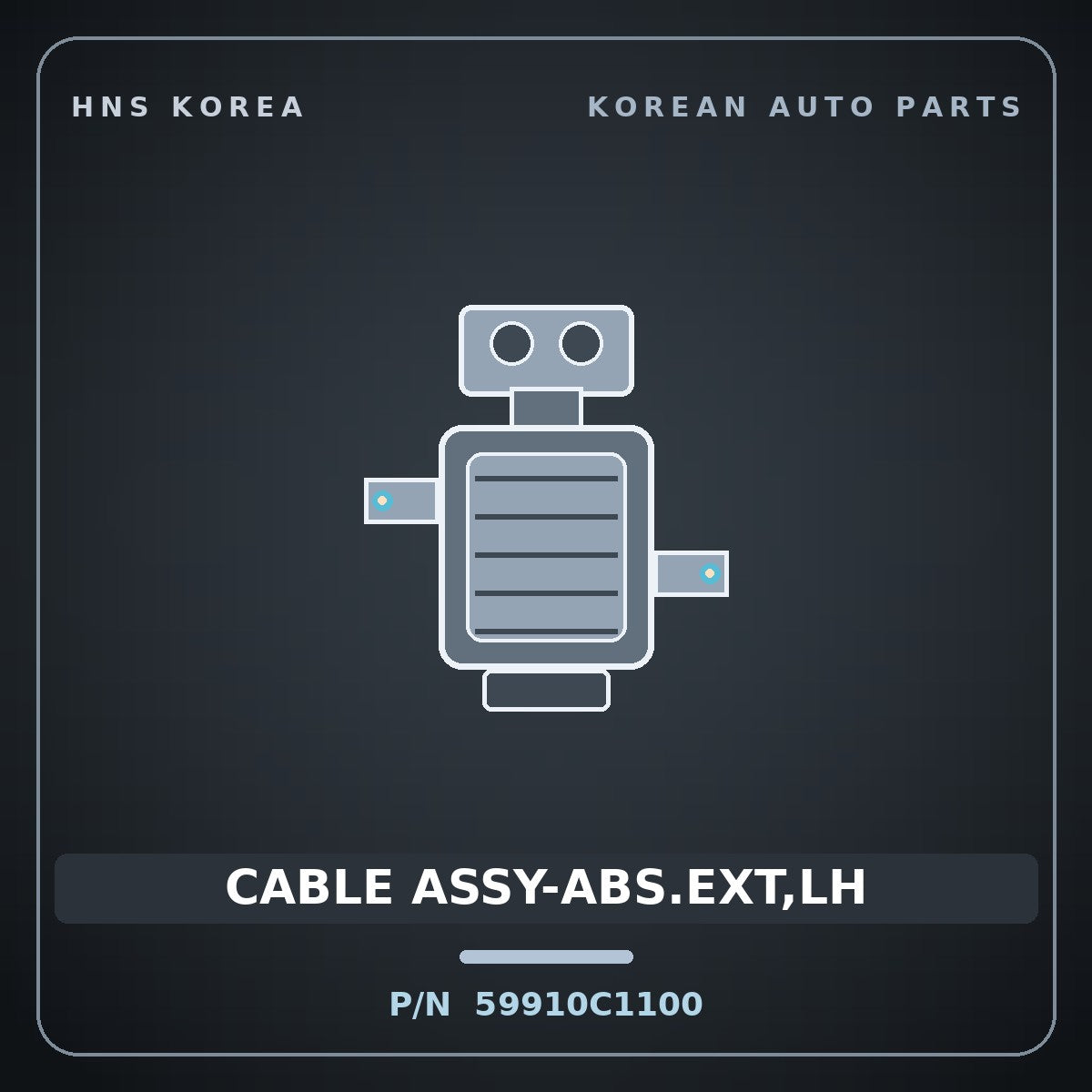 Genuine Mobis CABLE ASSY-ABS.EXT,LH 59910C1100 for Sonata 2014 HNS Parts Korea