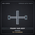 Genuine Mobis FRAME SUB ASSY 651008R660 for Granbird 2008 HNS Parts Korea