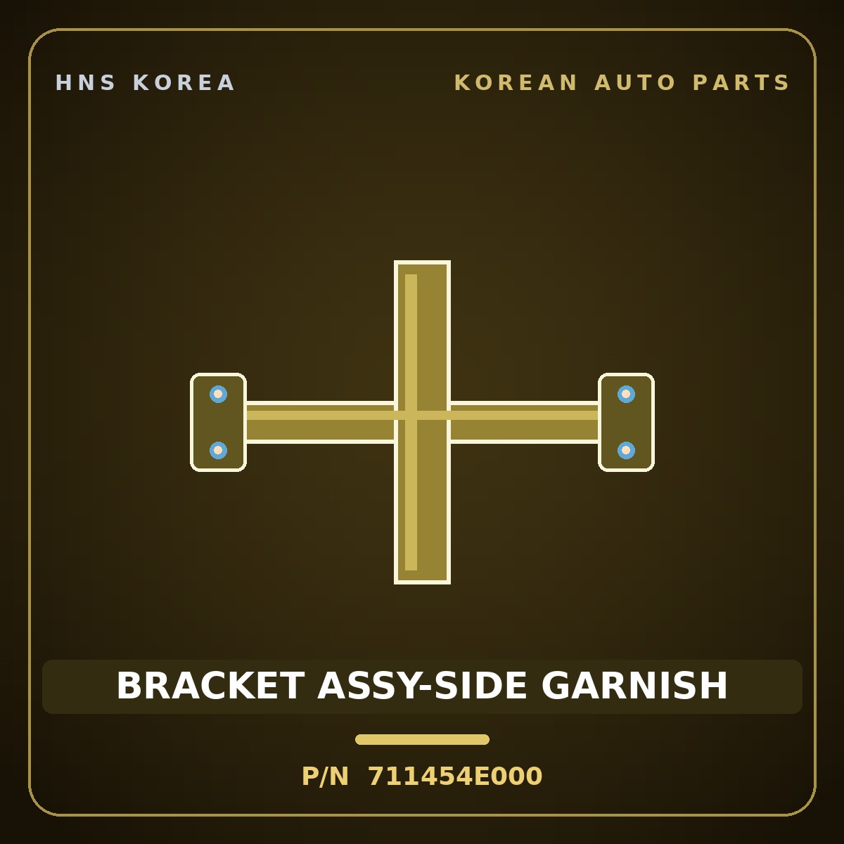 Genuine Mobis BRACKET ASSY-SIDE GARNISH 711454E000 for Bongo 2004 HNS Parts Korea