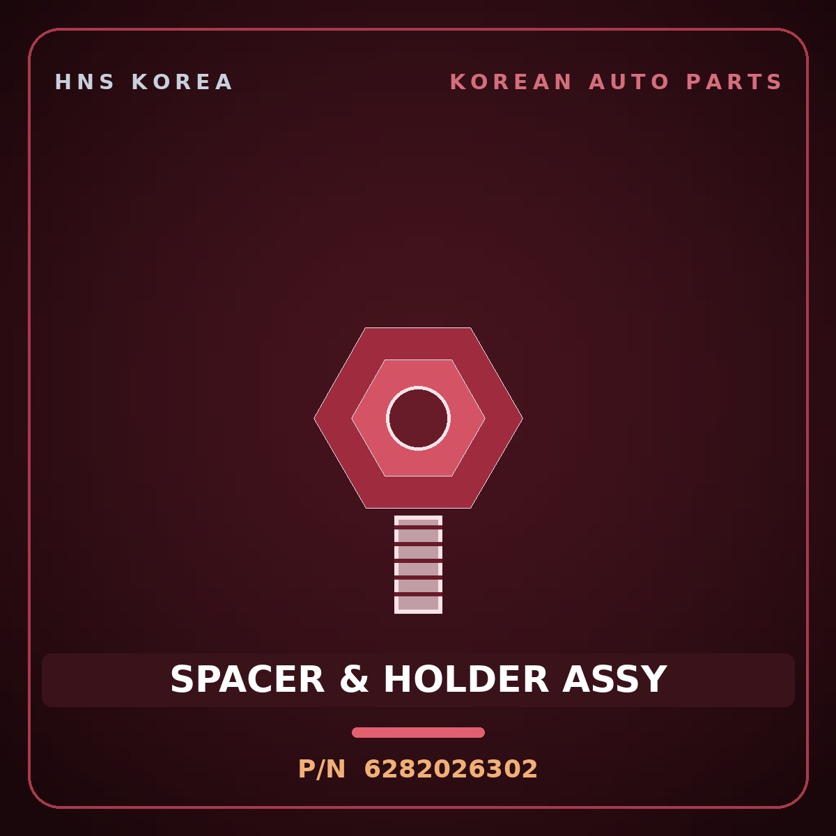 Genuine Mobis SPACER & HOLDER ASSY 6282026302 for Santa Fe 2000 HNS Parts Korea