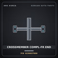 Genuine Mobis CROSSMEMBER COMPL-FR END 6230037600 for Dynasty 1992 HNS Parts Korea