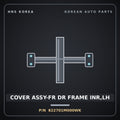 Genuine Mobis COVER ASSY-FR DR FRAME INR,LH 822701M000WK for Forte 2008 HNS Parts Korea
