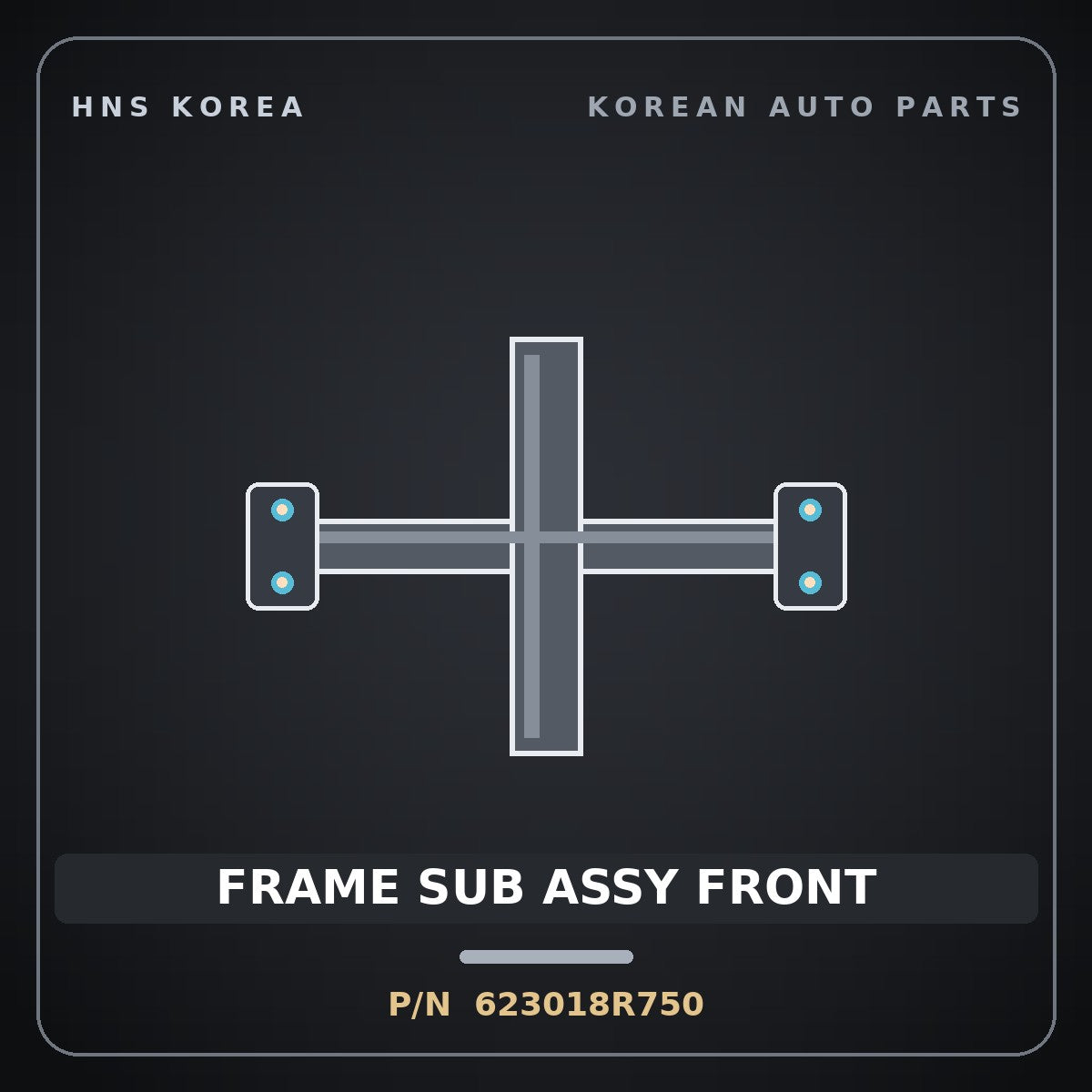 Genuine Mobis FRAME SUB ASSY FRONT 623018R750 for Granbird 2008 HNS Parts Korea