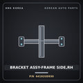 Genuine Mobis BRACKET ASSY-FRAME SIDE,RH 64192UD930 for Trago 2006 HNS Parts Korea