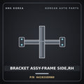 Genuine Mobis BRACKET ASSY-FRAME SIDE,RH 64192UD960 for Trago 2006 HNS Parts Korea