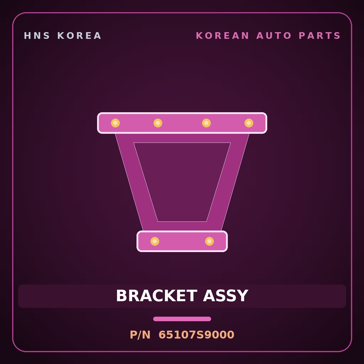 Genuine Mobis BRACKET ASSY 65107S9000 for Palisade 2019 HNS Parts Korea