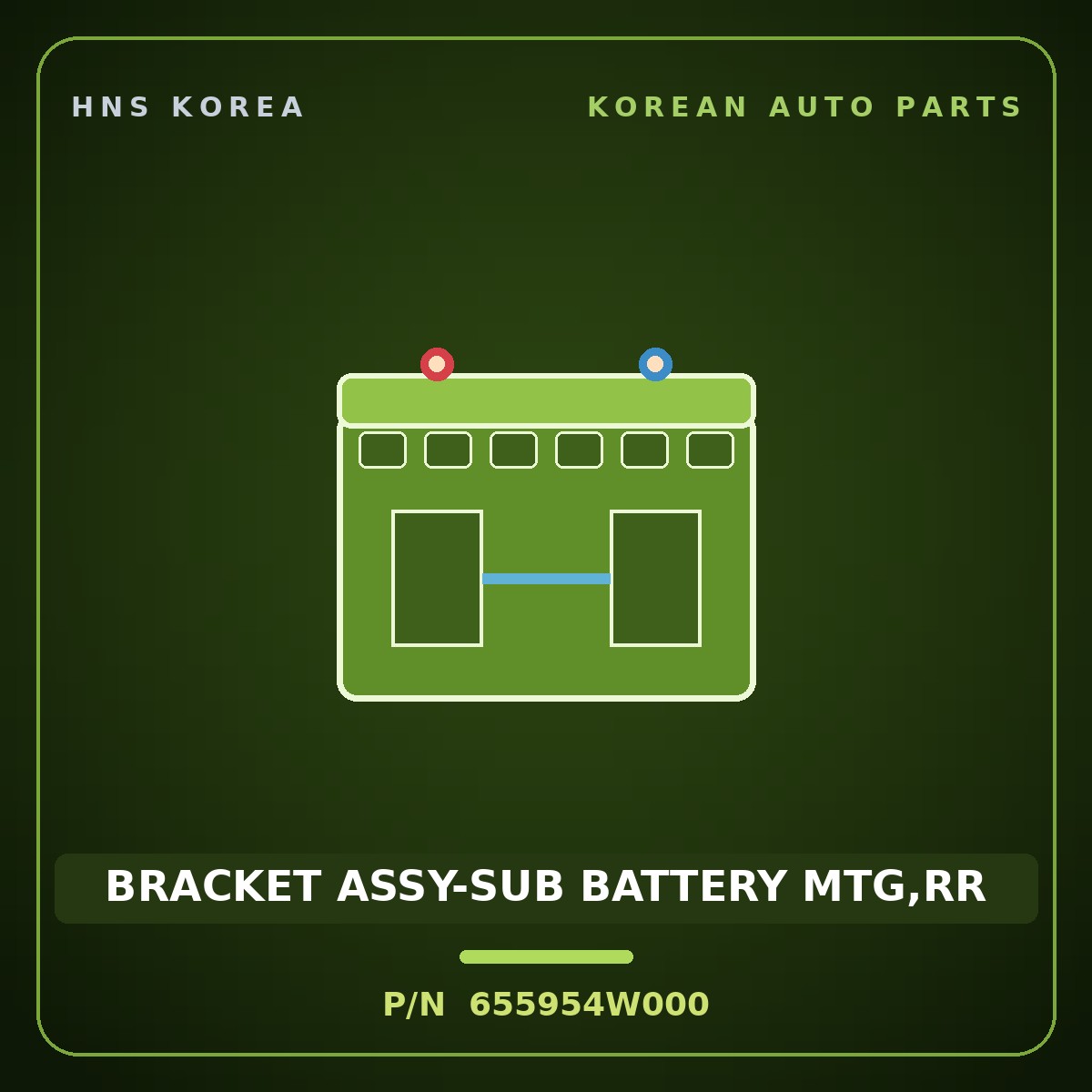 Genuine Mobis BRACKET ASSY-SUB BATTERY MTG,RR 655954W000 for Tucson 2012 HNS Parts Korea