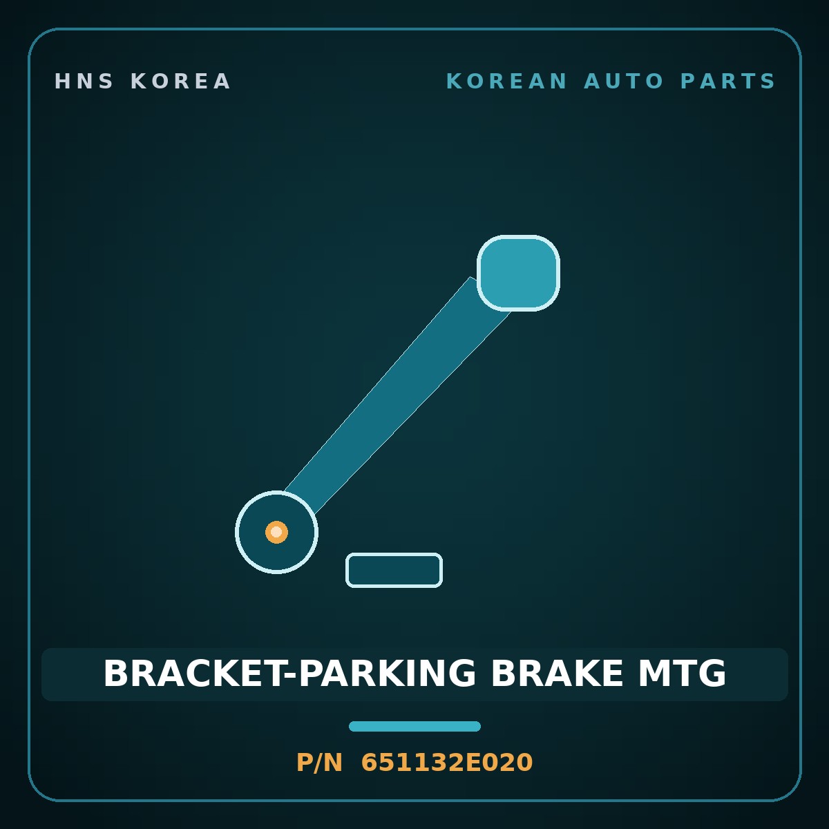 Genuine Mobis BRACKET-PARKING BRAKE MTG 651132E020 for Tucson 2004 HNS Parts Korea