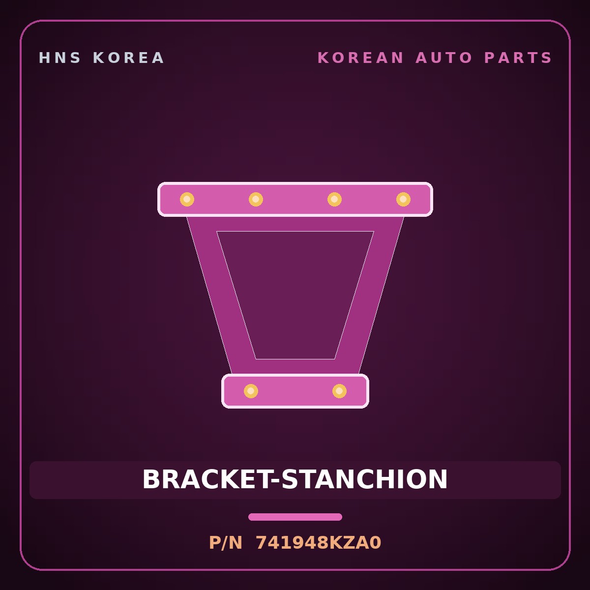 Genuine Mobis BRACKET-STANCHION 741948KZA0 for Aero City 2008 HNS Parts Korea