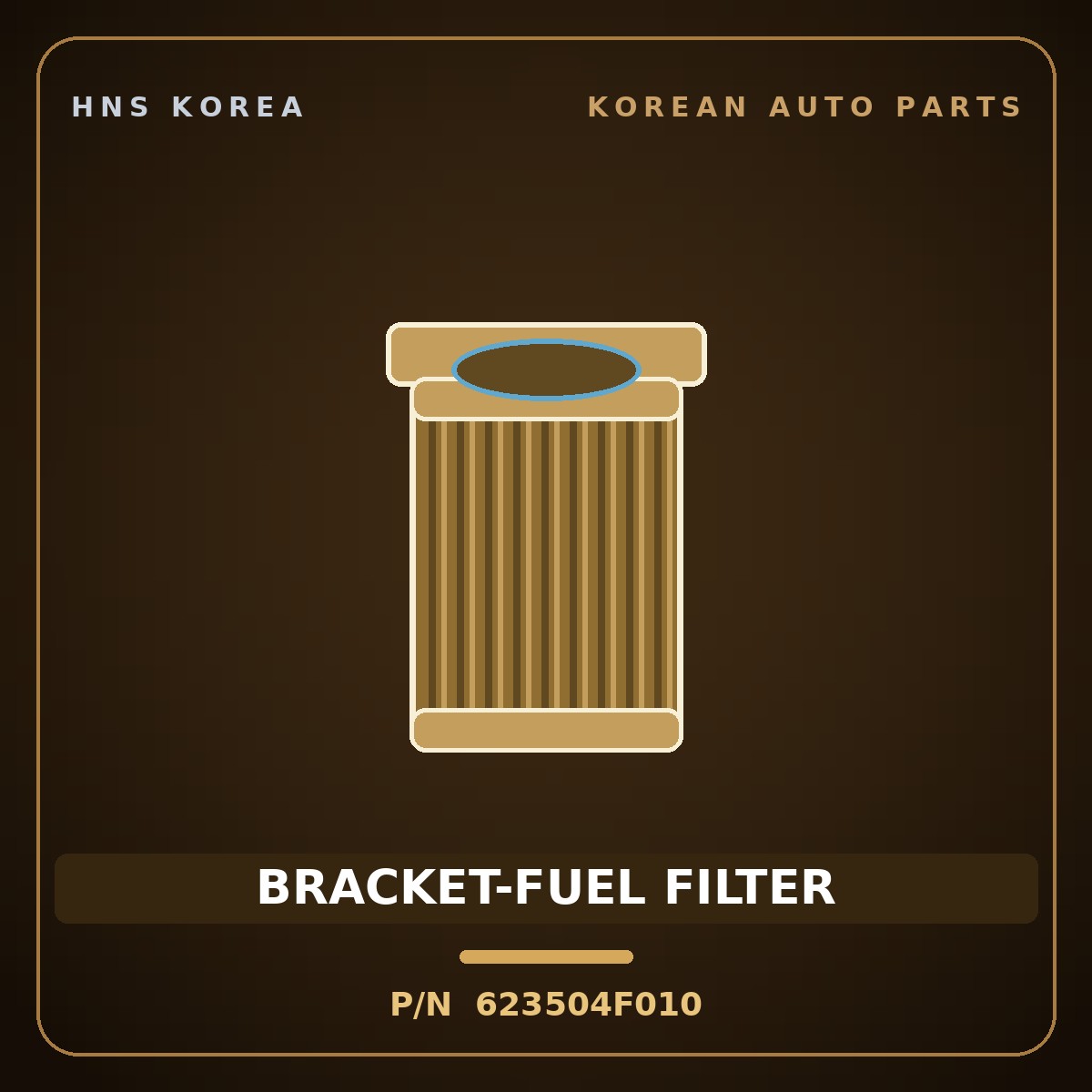 Genuine Mobis BRACKET-FUEL FILTER 623504F010 for Porter 2004 HNS Parts Korea