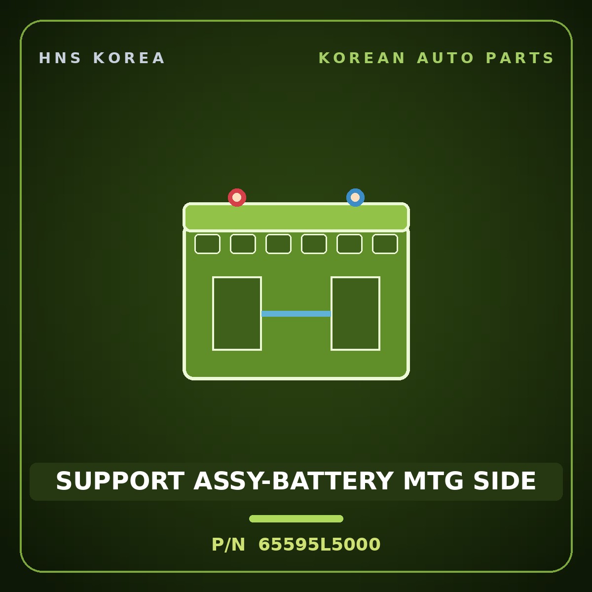Genuine Mobis SUPPORT ASSY-BATTERY MTG SIDE 65595L5000 for Grandeur 2020 HNS Parts Korea
