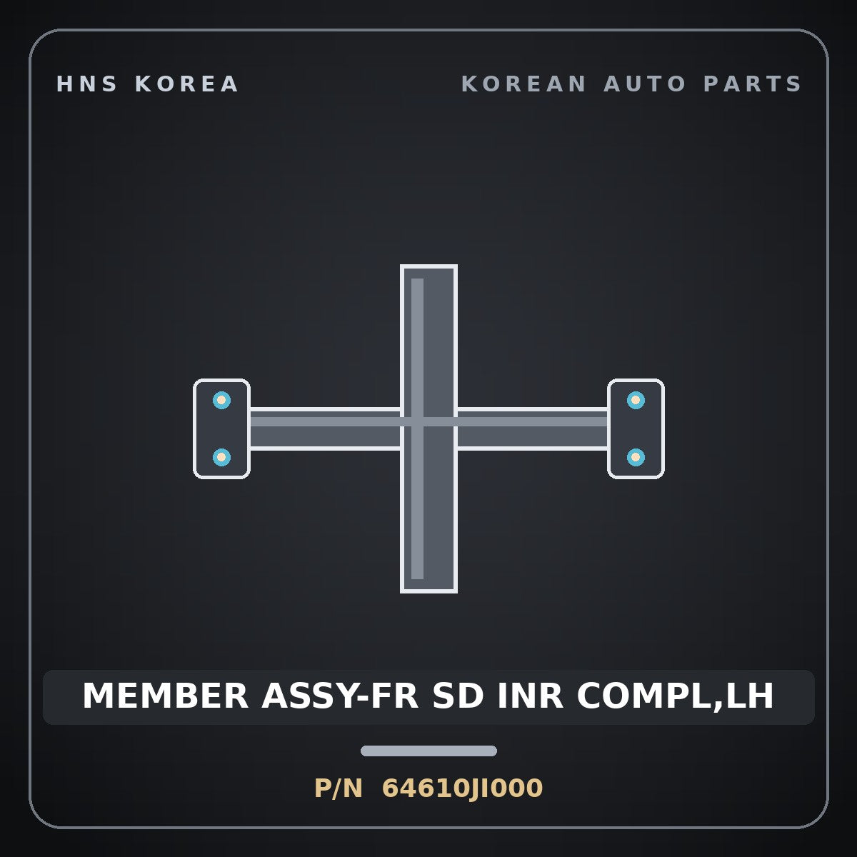 Genuine Mobis MEMBER ASSY-FR SD INR COMPL,LH 64610JI000 for G80 2021 HNS Parts Korea