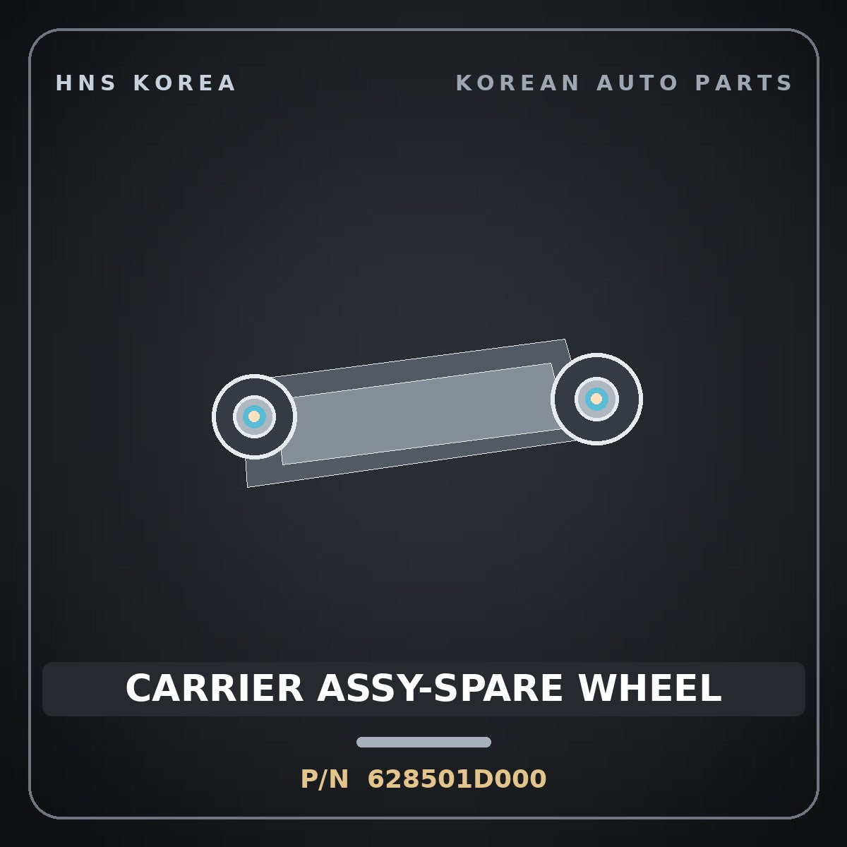 Genuine Mobis CARRIER ASSY-SPARE WHEEL 628501D000 for Carens 2006 HNS Parts Korea