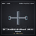Genuine Mobis COVER ASSY-FR DR FRAME INR,RH 822801Y000 for Morning 2011 HNS Parts Korea