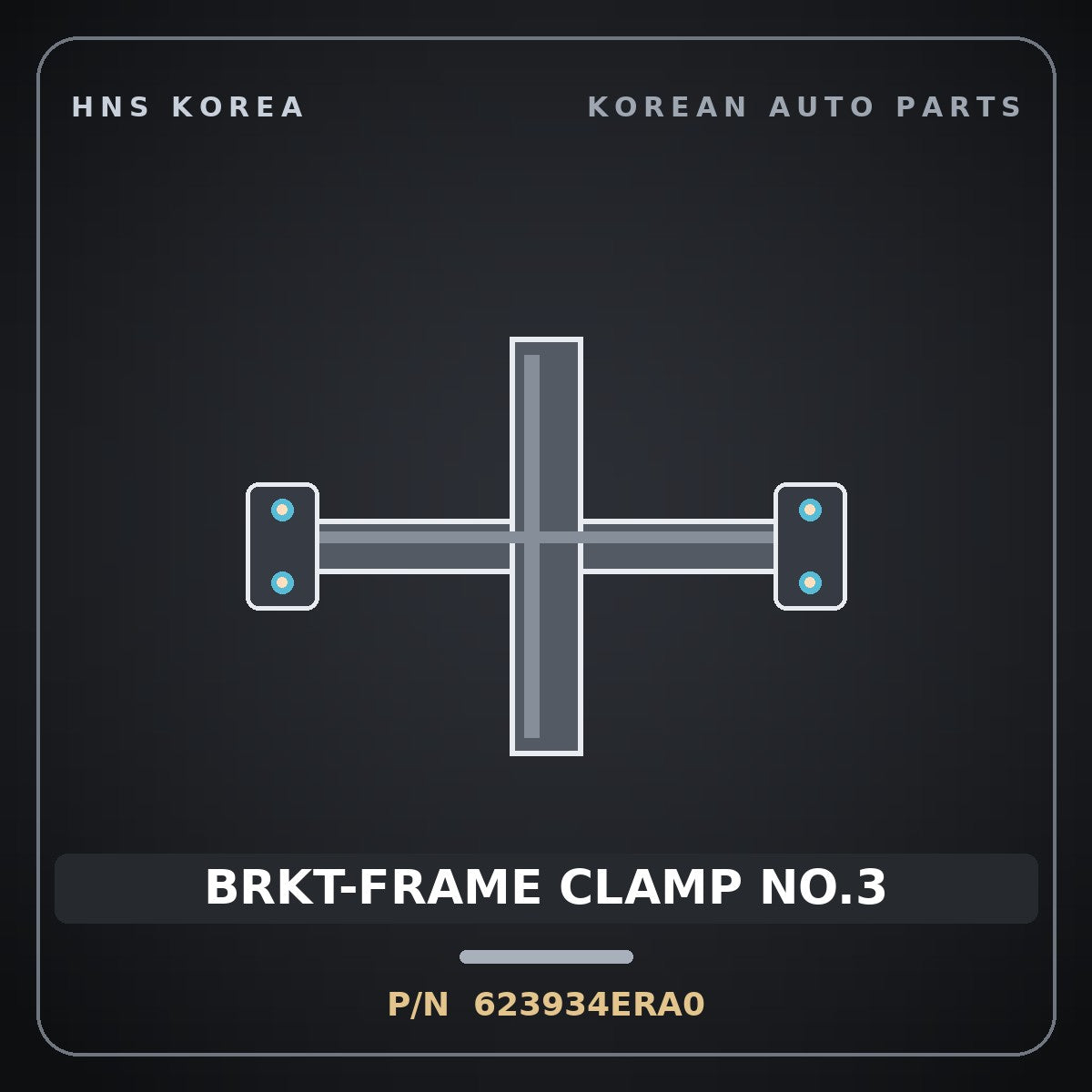 Genuine Mobis BRKT-FRAME CLAMP NO.3 623934ERA0 for Bongo 2024 HNS Parts Korea