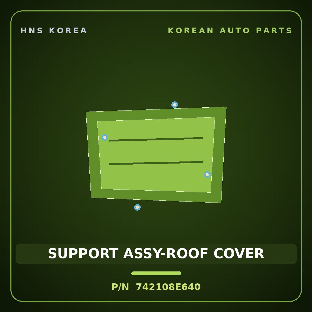 Genuine Mobis SUPPORT ASSY-ROOF COVER 742108E640 for Universe 2019 HNS Parts Korea