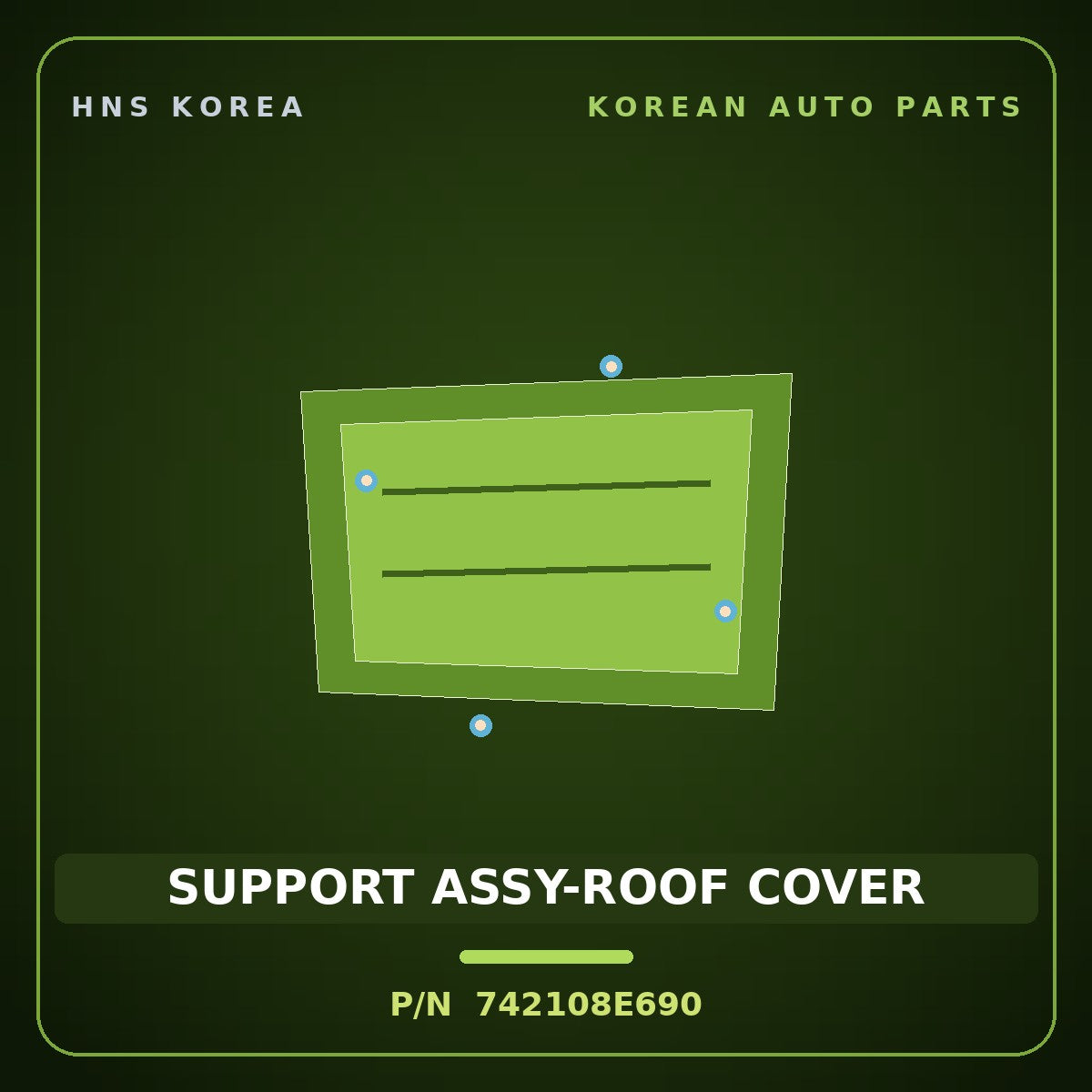 Genuine Mobis SUPPORT ASSY-ROOF COVER 742108E690 for Universe 2019 HNS Parts Korea