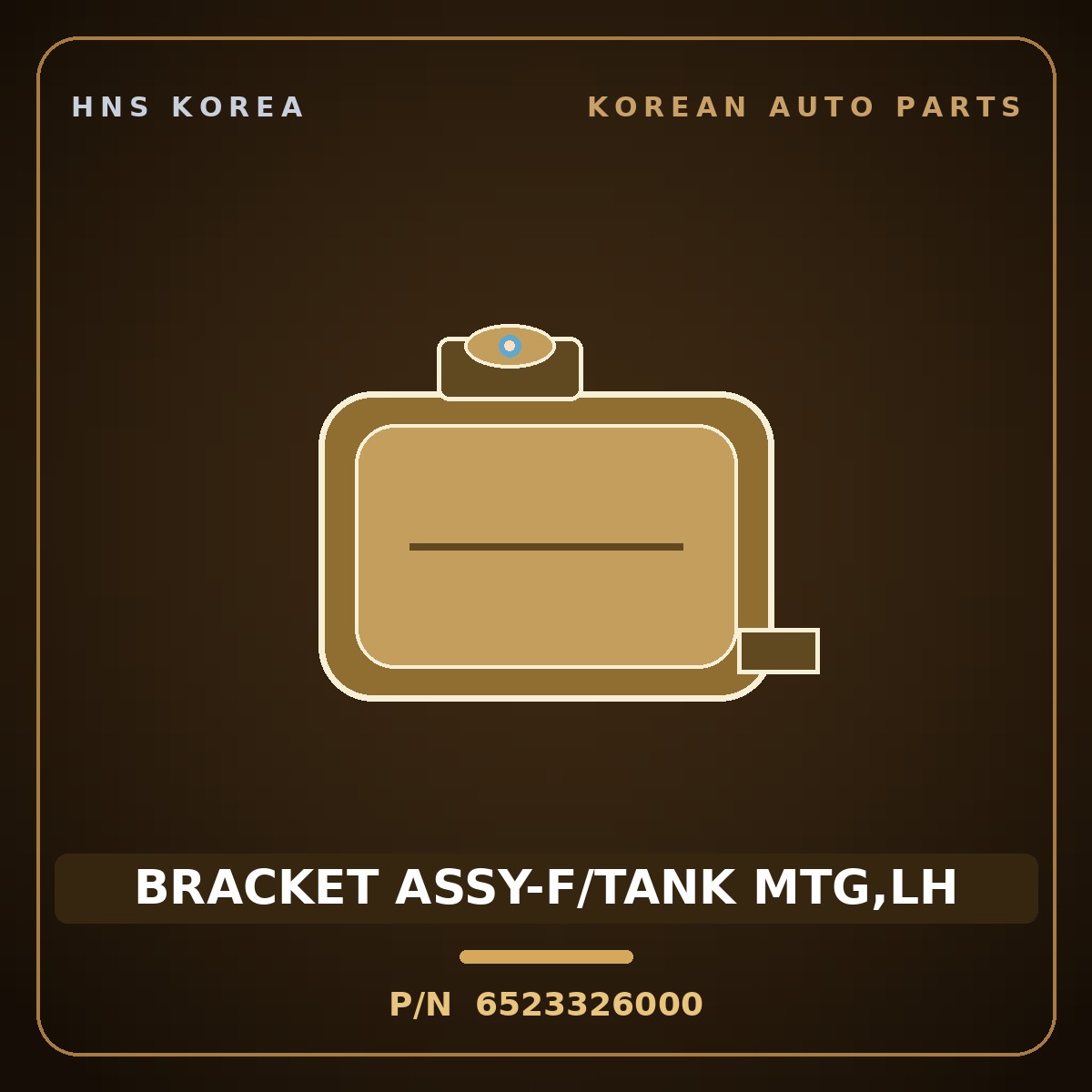Genuine Mobis BRACKET ASSY-F/TANK MTG,LH 6523326000 for Santa Fe 2000 HNS Parts Korea