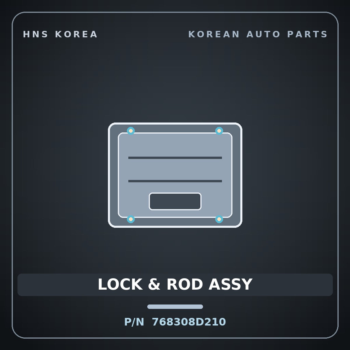 Genuine Mobis LOCK & ROD ASSY 768308D210 for Universe 2006 HNS Parts Korea