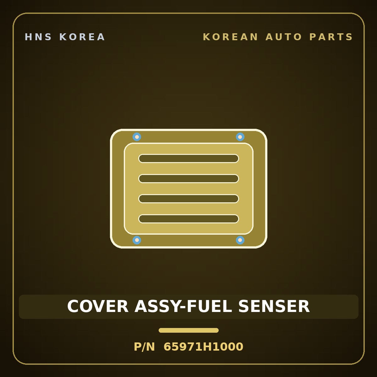 Genuine Mobis COVER ASSY-FUEL SENSER 65971H1000 for Terracan 2000 HNS Parts Korea
