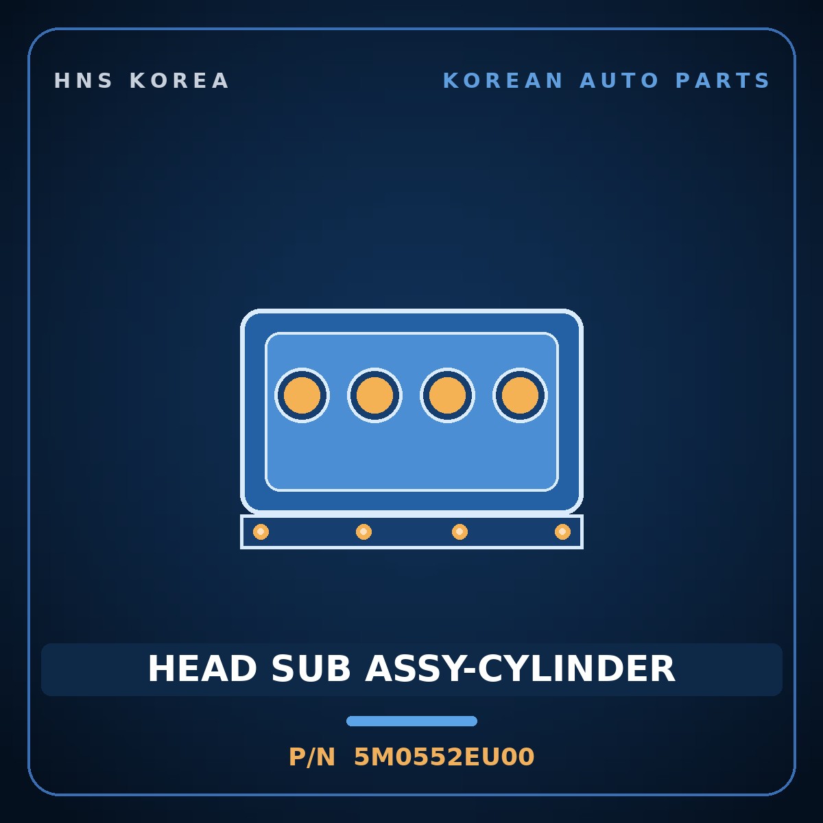 Genuine Mobis HEAD SUB ASSY-CYLINDER 5M0552EU00 for Sonata 2017 HNS Parts Korea