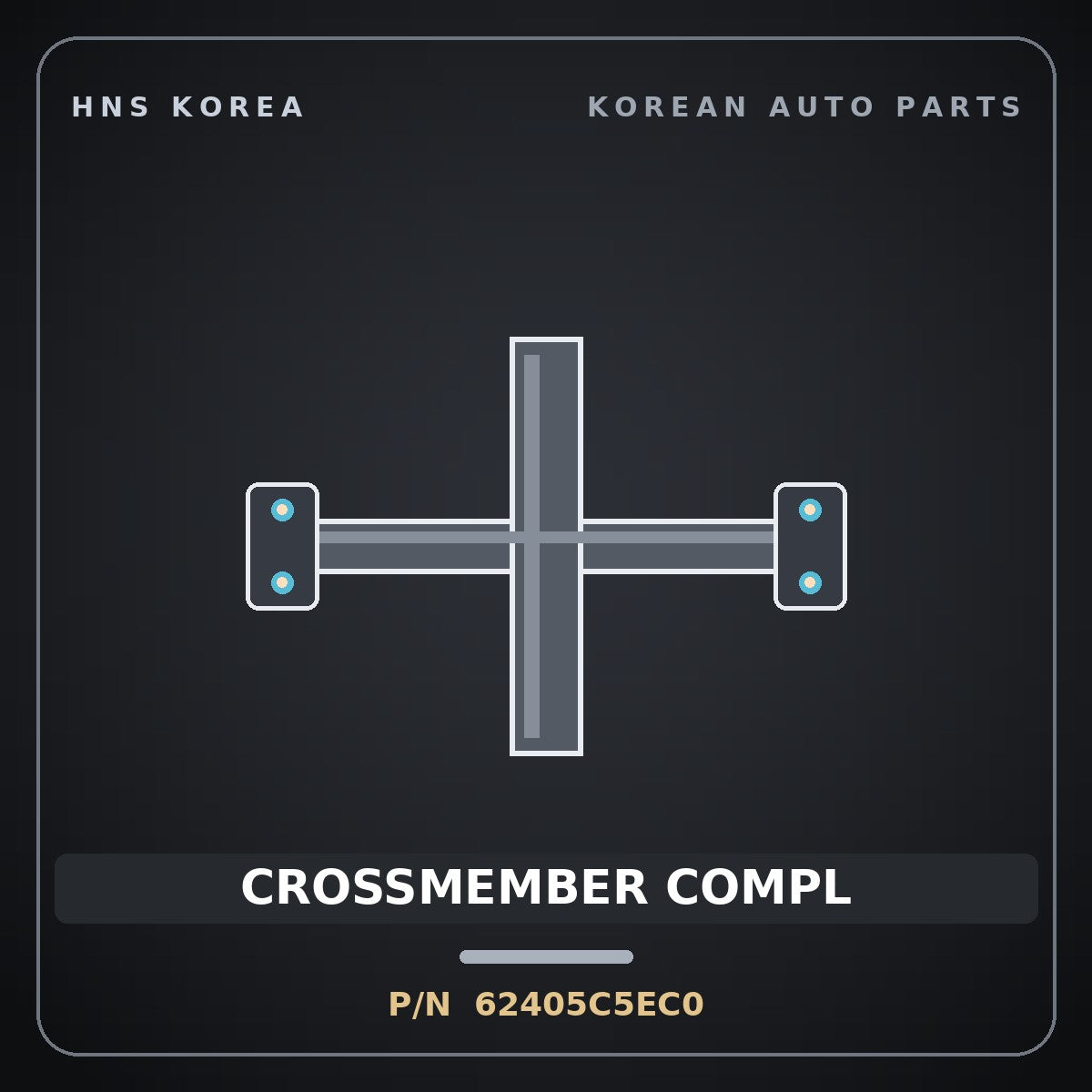 Genuine Mobis CROSSMEMBER COMPL 62405C5EC0 for Sorento 2018 HNS Parts Korea