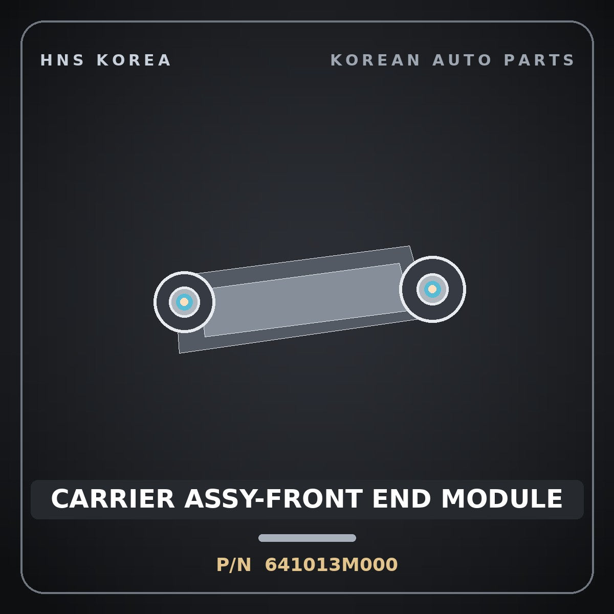 Genuine Mobis CARRIER ASSY-FRONT END MODULE 641013M000 for Genesis 2007 HNS Parts Korea