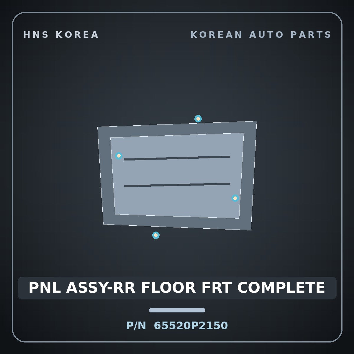 Genuine Mobis PNL ASSY-RR FLOOR FRT COMPLETE 65520P2150 for Sorento 2020 HNS Parts Korea