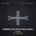 Genuine Mobis MEMBER ASSY-DASH CROSS COMPL 64350JI500 for G80 2025 HNS Parts Korea