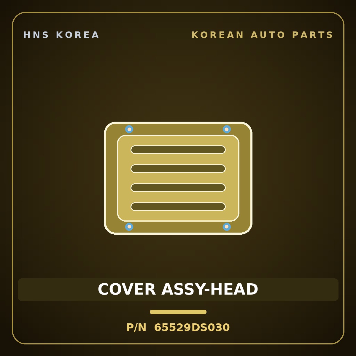 Genuine Mobis COVER ASSY-HEAD 65529DS030 for Medium Special Purpose Truck 2004 HNS Parts Korea
