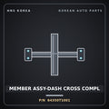 Genuine Mobis MEMBER ASSY-DASH CROSS COMPL 64350T1001 for G80 2020 HNS Parts Korea