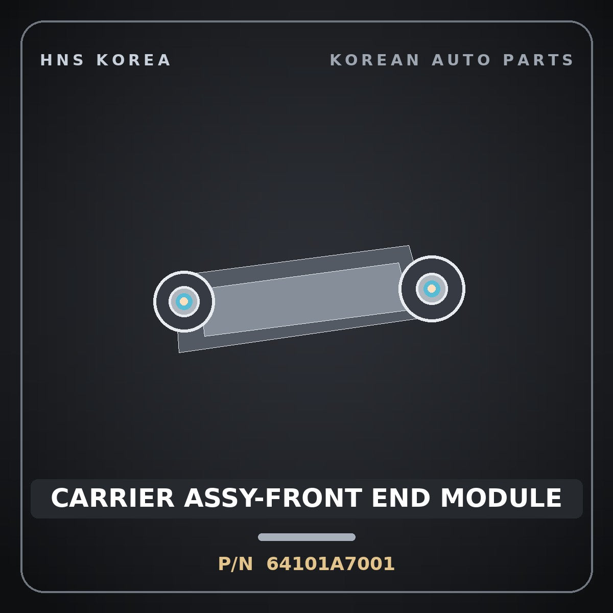 Genuine Mobis CARRIER ASSY-FRONT END MODULE 64101A7001 for K3 2012 HNS Parts Korea