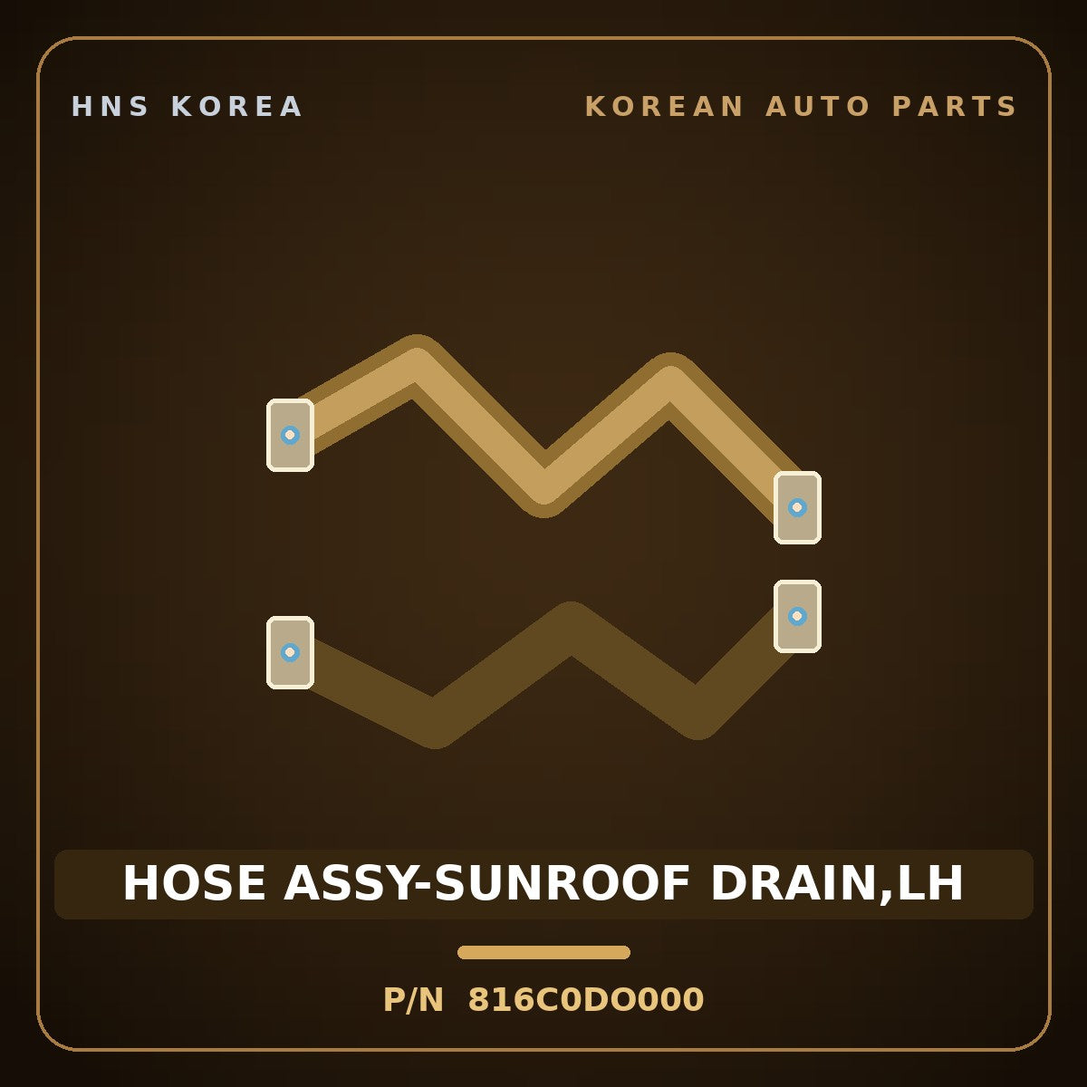 Genuine Mobis HOSE ASSY-SUNROOF DRAIN,LH 816C0DO000 for EV9 2023 HNS Parts Korea