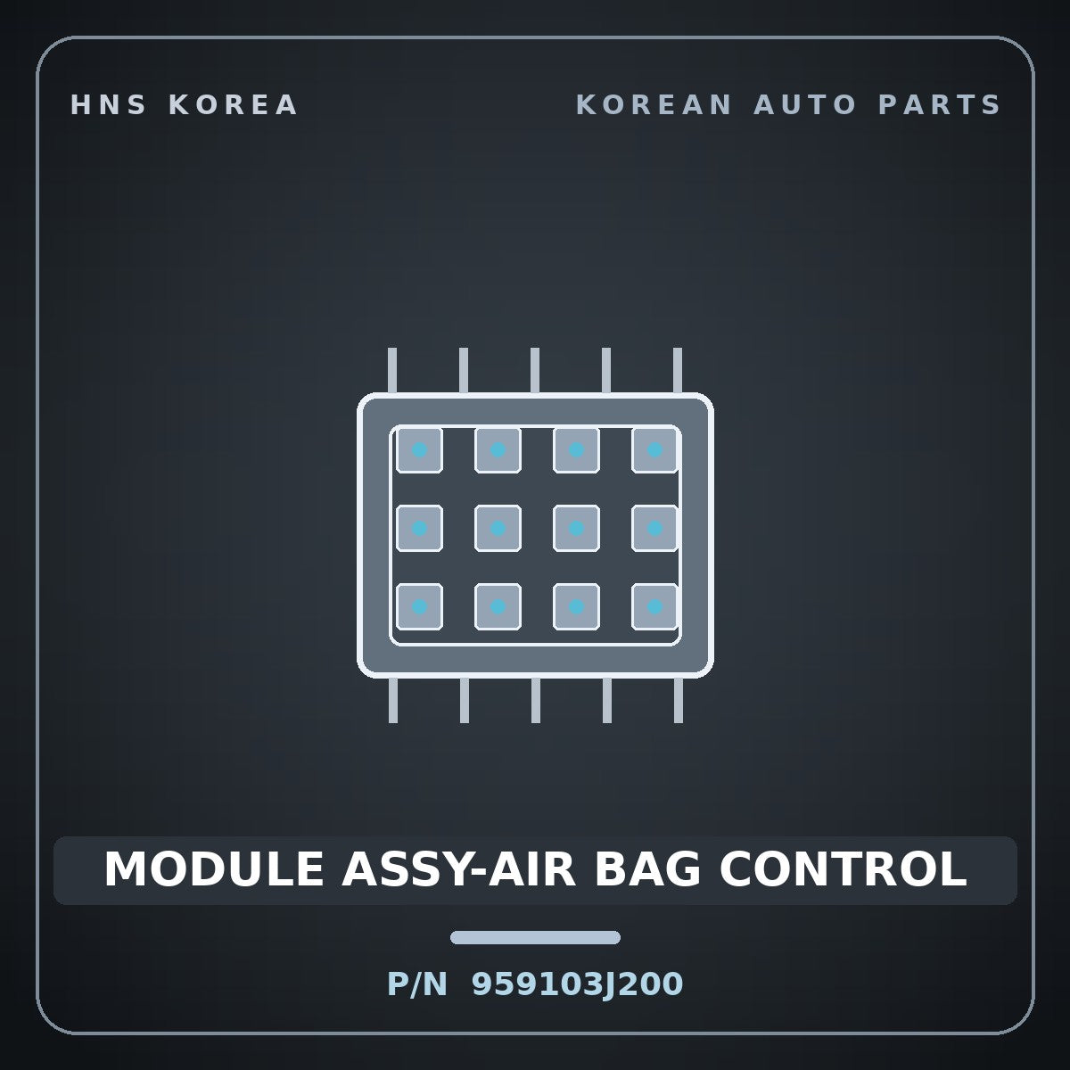 Genuine Mobis MODULE ASSY-AIR BAG CONTROL 959103J200 for Veracruz 2006 HNS Parts Korea