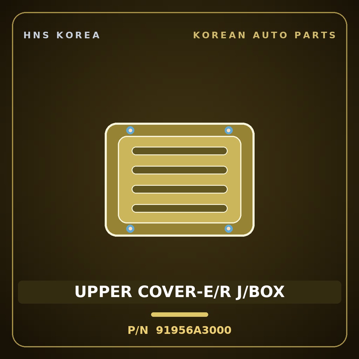 Genuine Mobis UPPER COVER-E/R J/BOX 91956A3000 for Ray 2023 HNS Parts Korea