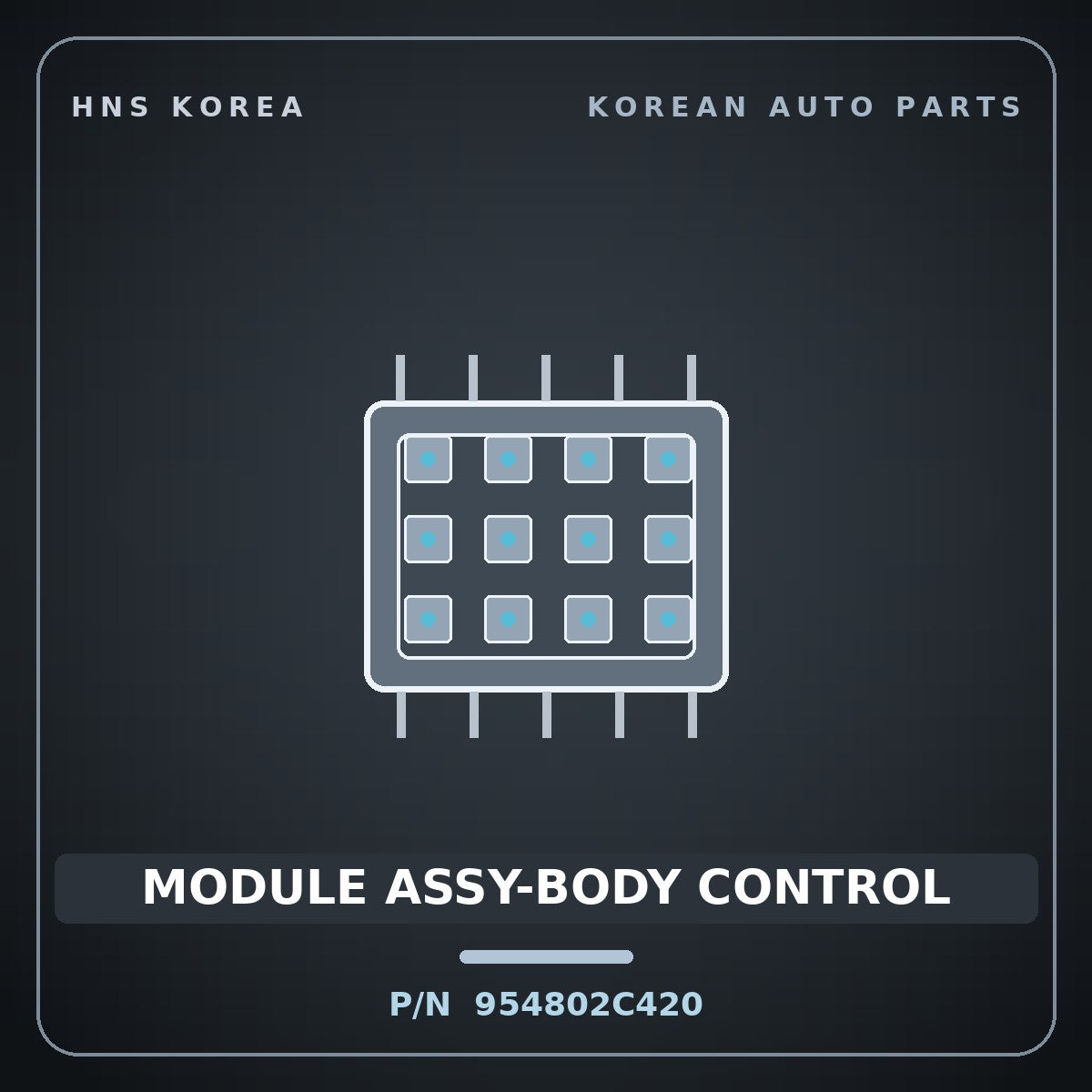 Genuine Mobis MODULE ASSY-BODY CONTROL 954802C420 for Tuscani 2006 HNS Parts Korea