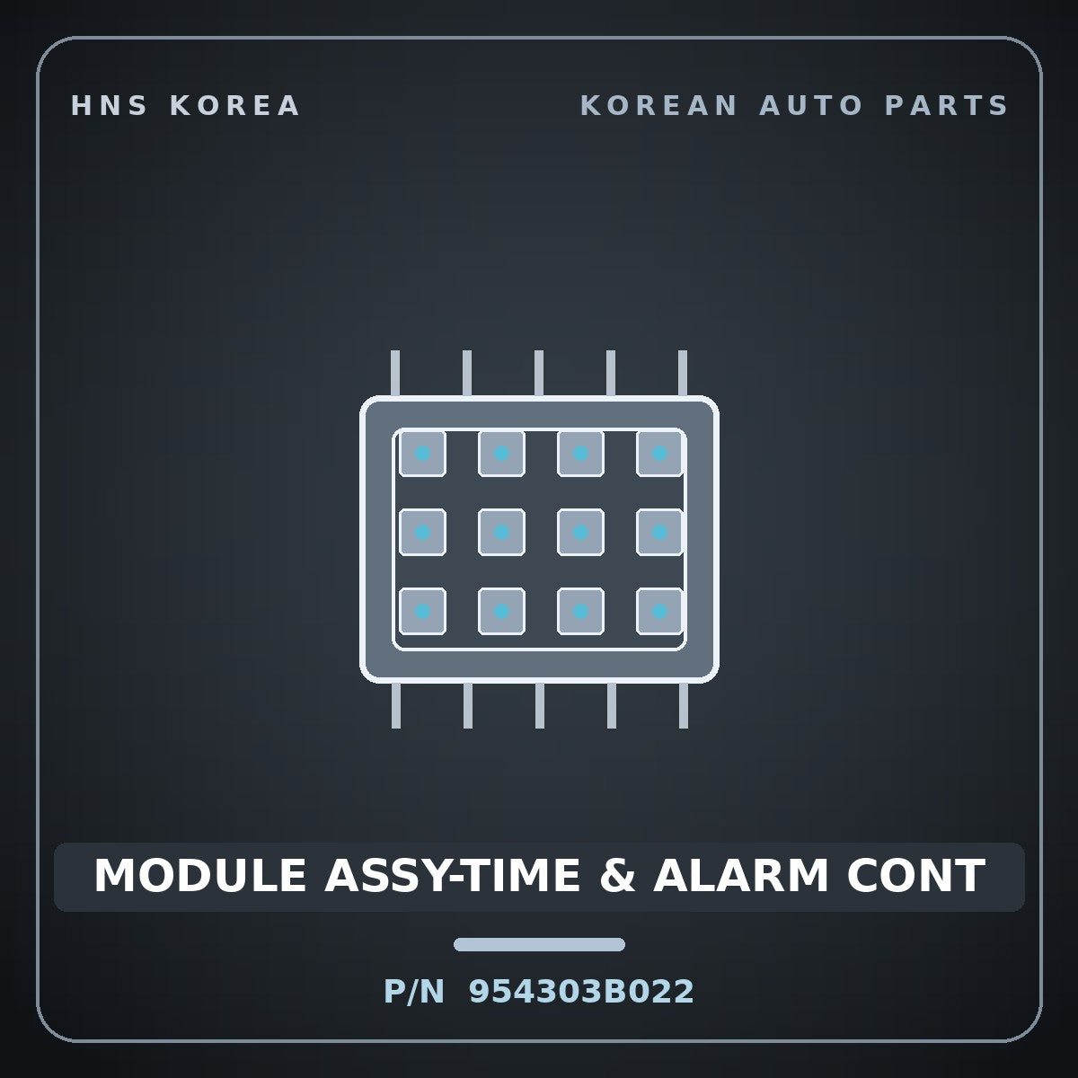 Genuine Mobis MODULE ASSY-TIME & ALARM CONT 954303B022 for Equus 2001 HNS Parts Korea