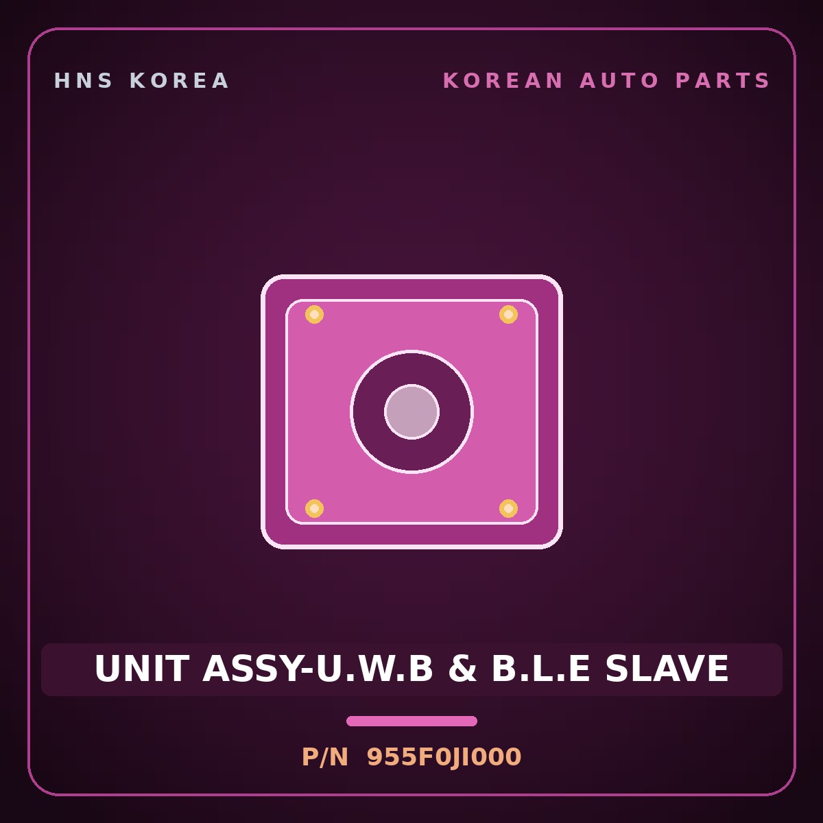 Genuine Mobis UNIT ASSY-U.W.B & B.L.E SLAVE 955F0JI000 for G80 2025 HNS Parts Korea