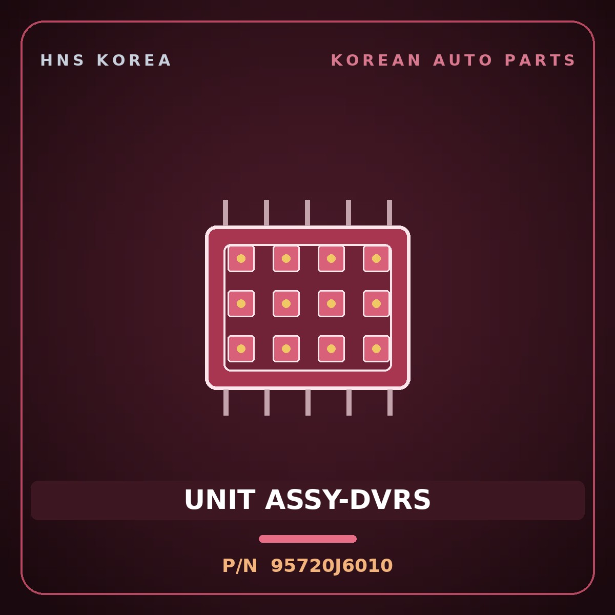 Genuine Mobis UNIT ASSY-DVRS 95720J6010 for K9 2021 HNS Parts Korea