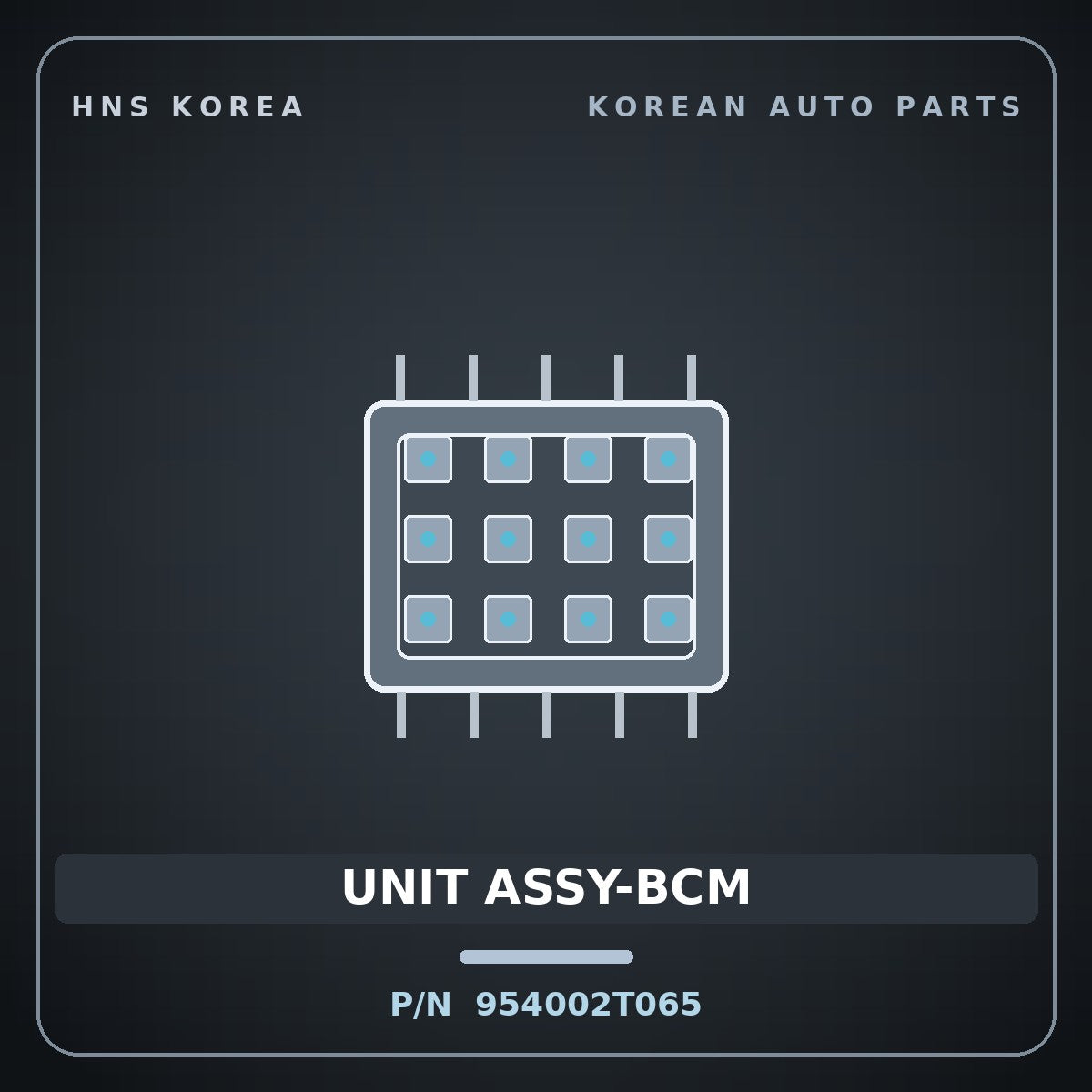 Genuine Mobis UNIT ASSY-BCM 954002T065 for K5 2014 HNS Parts Korea