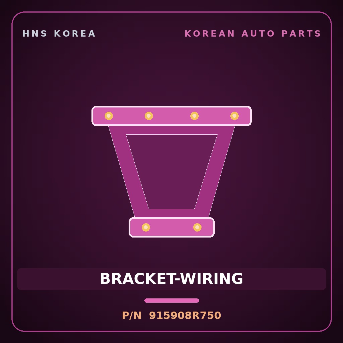 Genuine Mobis BRACKET-WIRING 915908R750 for Express 2006 HNS Parts Korea
