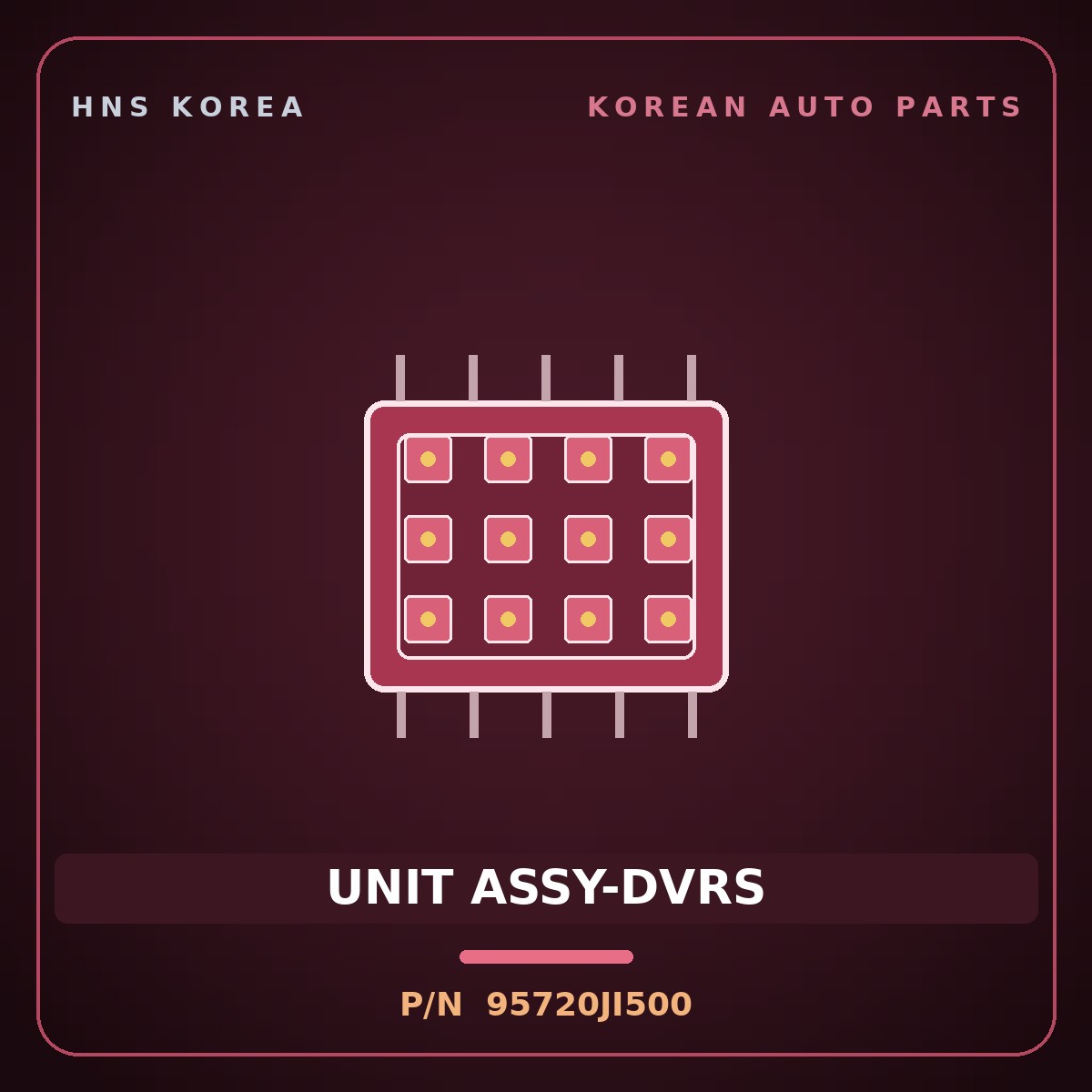 Genuine Mobis UNIT ASSY-DVRS 95720JI500 for G80 2025 HNS Parts Korea