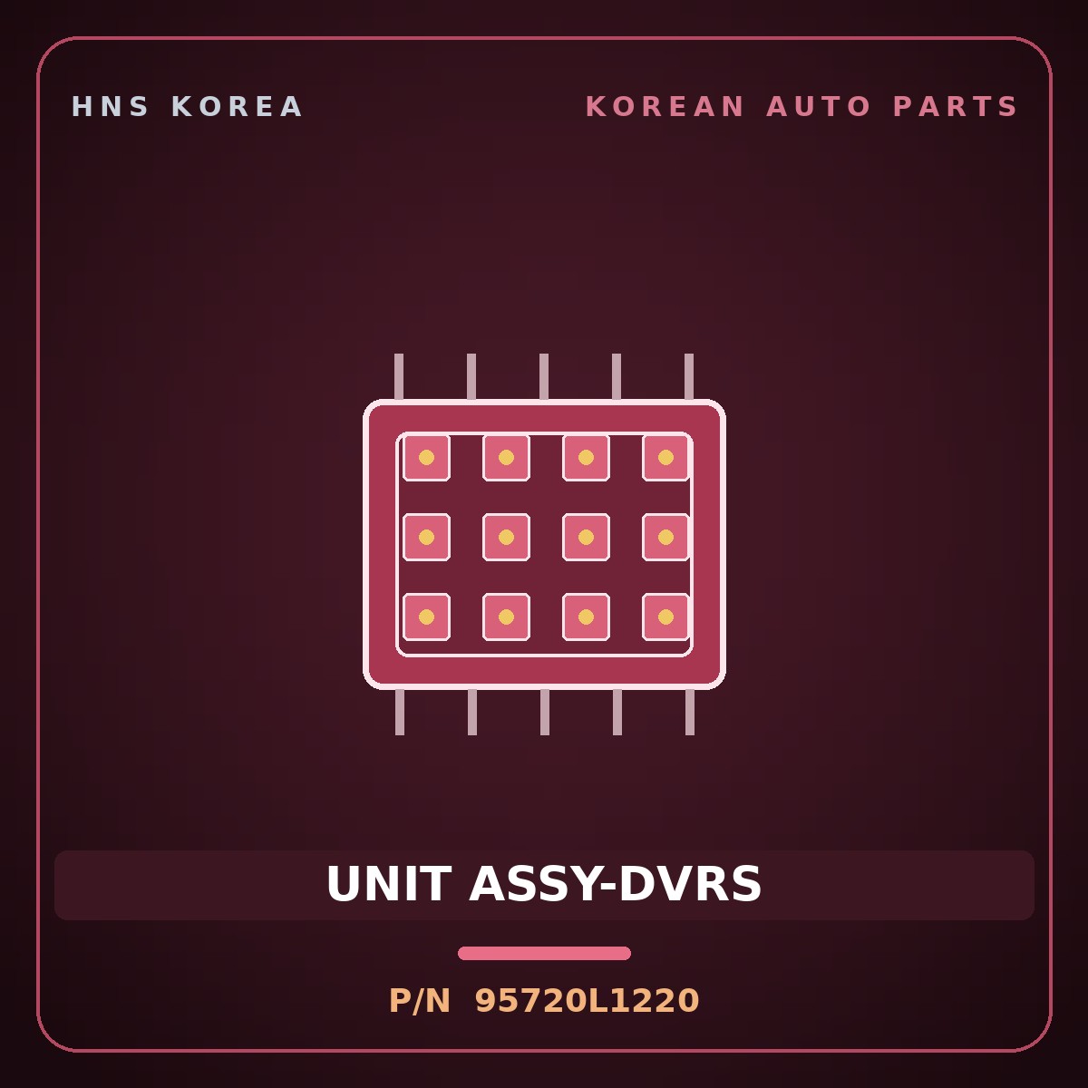 Genuine Mobis UNIT ASSY-DVRS 95720L1220 for Sonata 2019 HNS Parts Korea