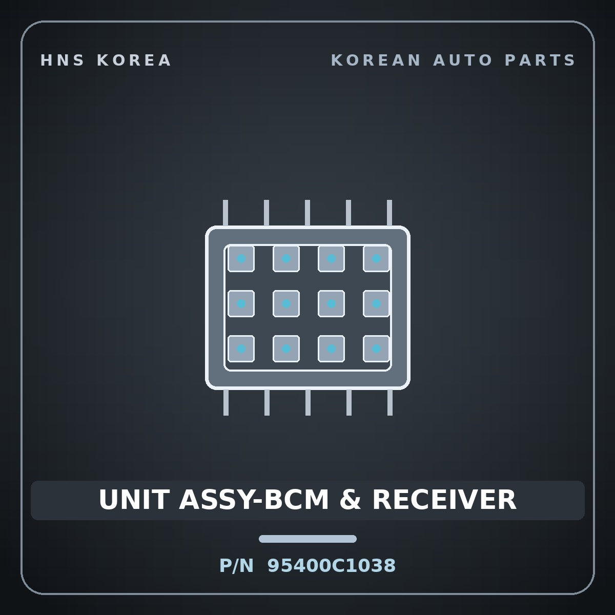 Genuine Mobis UNIT ASSY-BCM & RECEIVER 95400C1038 for Sonata 2014 HNS Parts Korea