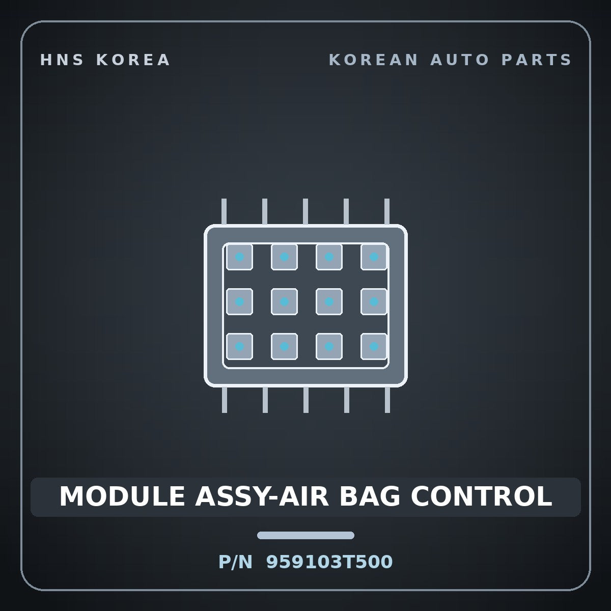 Genuine Mobis MODULE ASSY-AIR BAG CONTROL 959103T500 for K9 2015 HNS Parts Korea